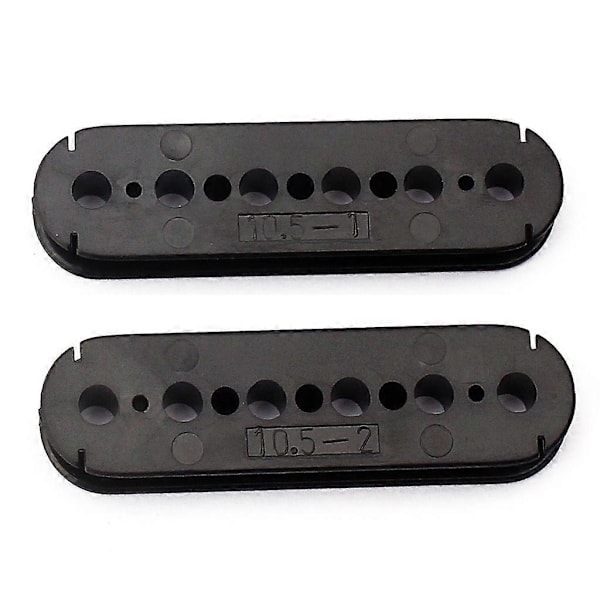 10 st 50mm Svarta Plast Humbucker Pickup Bobbin Gitarr Skruvsida för Pickup Gitarrtillbehör