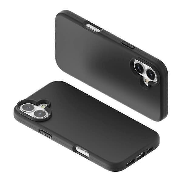 Til iPhone 16 Plus etui TPU + PC mat gennemsigtigt telefonbagcover -