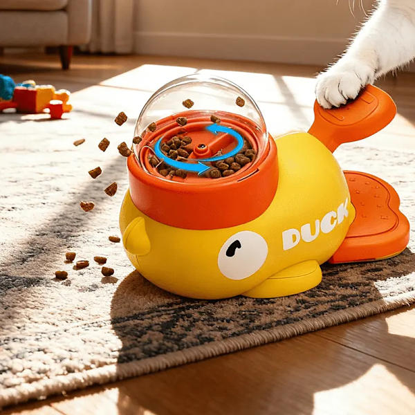Press&Get Interaktivt Foderlegetøj Smart Puzzle Berigelseslegetøj Til Hund&Kat Godbidsdispenser Pædagogisk Spil Foderautomat