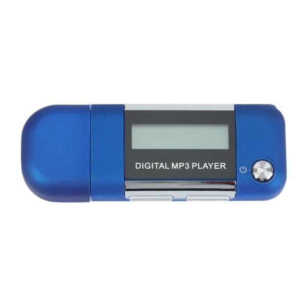 Mp3-afspiller 4gb U Disk musikafspiller understøtter udskifteligt Aaa-batteri, optagelse (blå)