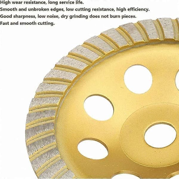 180 mm Diamantslibeskive til Slibning af Beton Granitsten. Overfladeslibeskive Slibemaskine Professionel