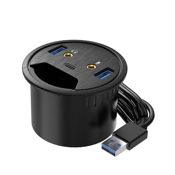 USB Hub Genomföring Direkt Svar USB3.0 5Gbps Överföring USB Strömadapter för PC