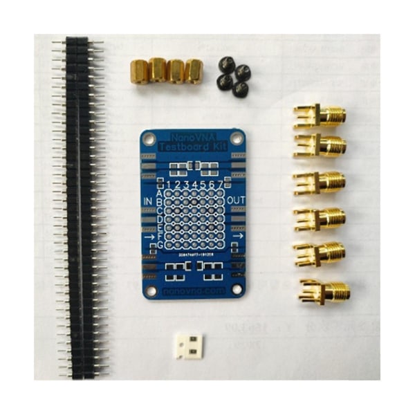 Nanovna Testboard Kit Vna Test Demo Board Vektor Netværksanalysator Testplade