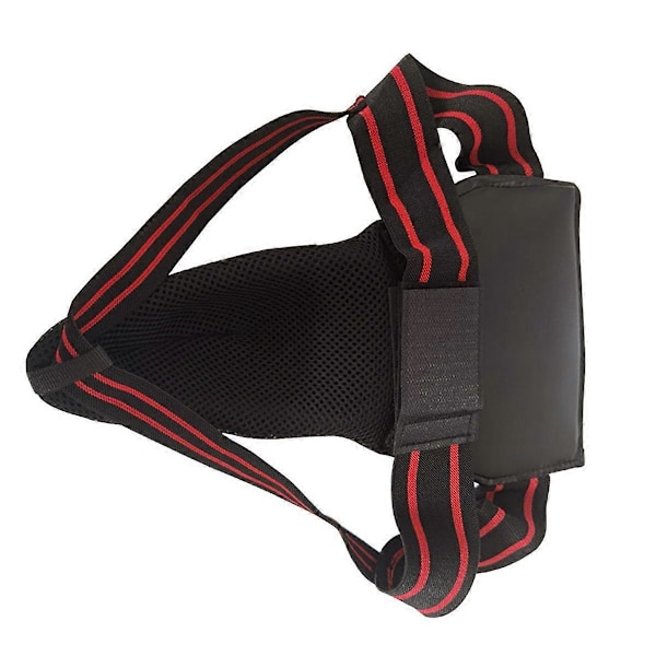 Skridtbeskytter til boksning, taekwondo, kickboxing, til kampsportstræning, jockstrap til mænd, abdominal beskytter, sort