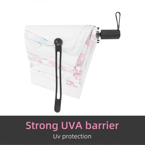 Solparasol Regn Tre-foldet Parasol Dejlig Kat Kvinde Parasol Gaver Kat Illustration Parasol - Vinter
