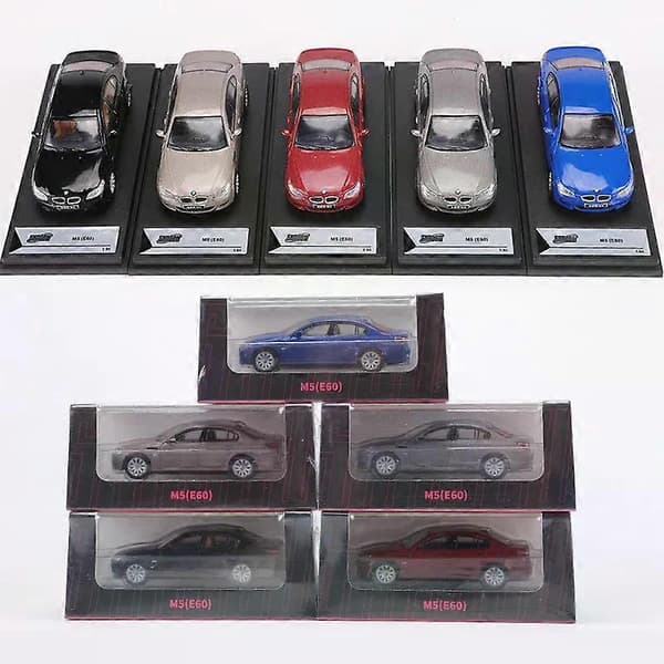 1:64 M5 E60 Metalliseosautomalli kuudessa värissä Blue