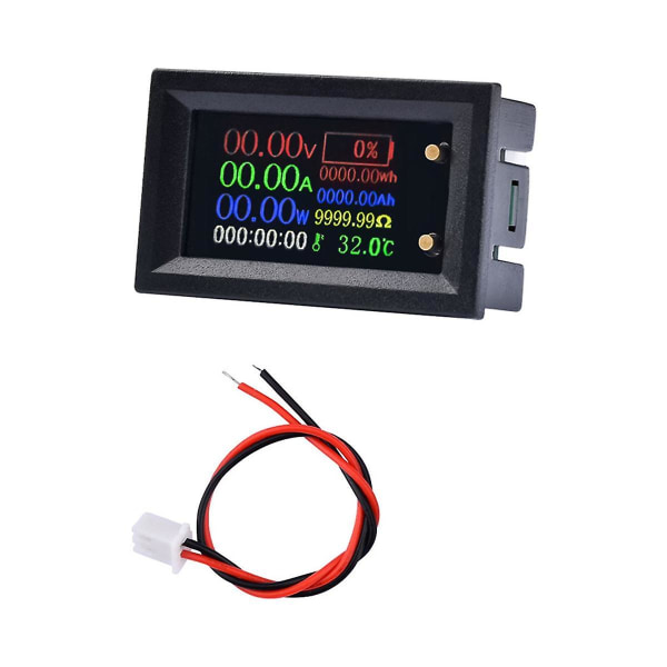 Digital Voltmeter Amperemeter Multifunksjonstester Ips Spenning Strøm Batteri Elektrisitetstestmåler