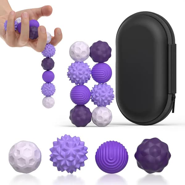 kunst håndværk Silikone Magnetiske Fidget Bolde Silikone Bold Sæt 4/8 Stk/sæt Fidgeting Afslapning Dekompression Legetøj