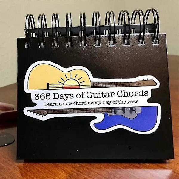 365 Dagar Gitarrackord Kalender, 2023 Gitarrackord Blad-för-dag Kalender Lära Kalender, presenter till Gitarrälskare, Nybörjare