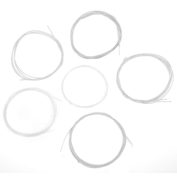6 st Oud Strängar Set 1G 2D 3A 4E 5B 6F Nylon Silverpläterad Kopparlegering Ersättning