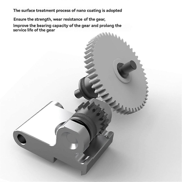 CNC Nanobelagt Ekstruderingshoved Gear Kit til Adventurer 5M 3D Printer Dele til AD5M 3D Printer 2 Sæt
