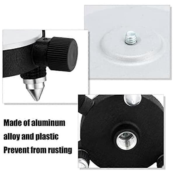 360Adjust Laser Nivå Adapter Roterende Base for Laser Nivå Stativ Kobling Svingbar Base Fin Tu