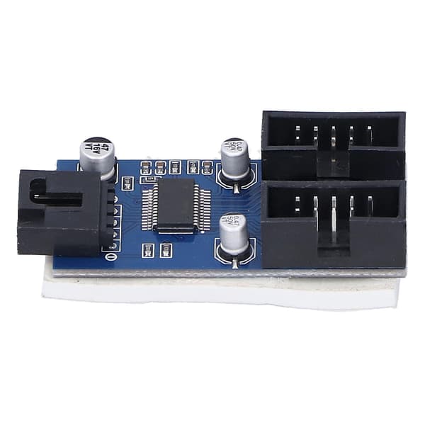 USB Hovedkort Splitter 9Pin 1 til 2 PCB Utvidelseskort Chipset Datamaskintilbehør