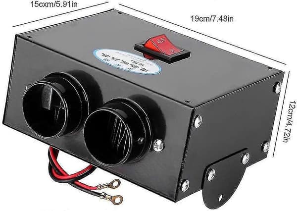 Bilvarmer, 500W Automatisk Lavt Forbrug Renser Afdugger