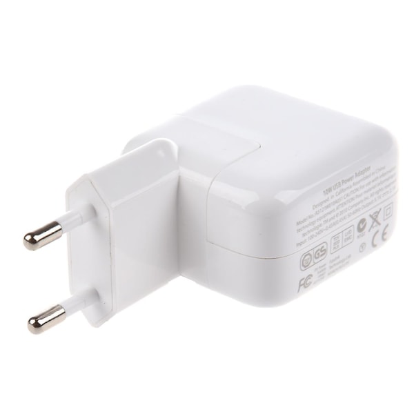 Hvit laderadapter europeiske standarder for iPad / iPhone / iPod / Smarttelefoner 2.4A