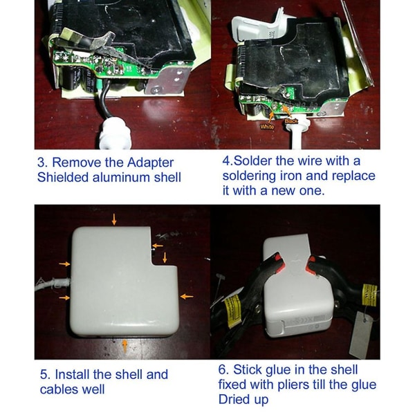 Ny Reparationskabel DC Strømadapterkabel Til Air / Pro Strømadapteroplader Strømkabel 45w 60w 85w