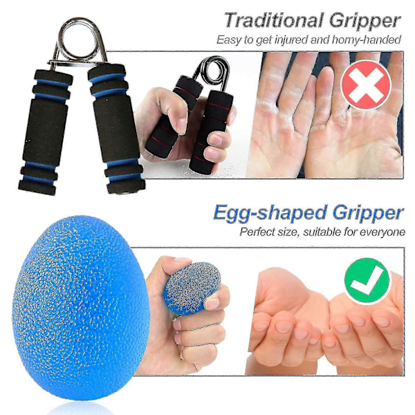 Anti-stressboll Vuxenpaket med 3, Anti-stressbollar med Olika Hårdhet, Handtränare Fingertränare Boll, Anti-stressboll, Anti-stressbollar För