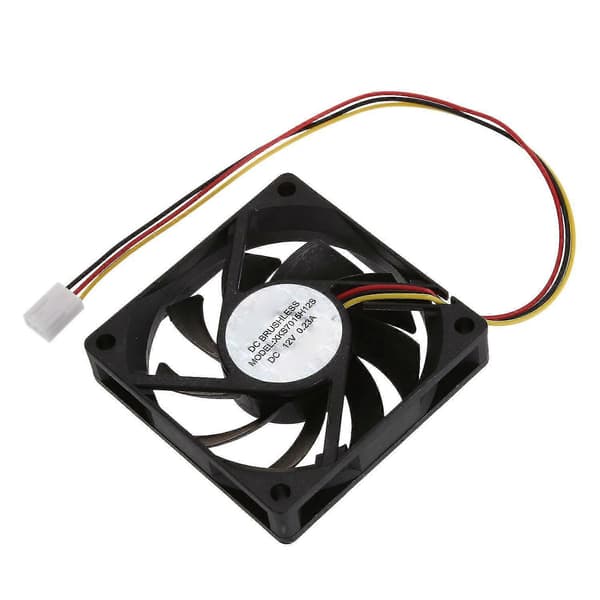 Intern 12V 3-stifts CPU-fläkt Er-fläkt för PC 70x70x15mm