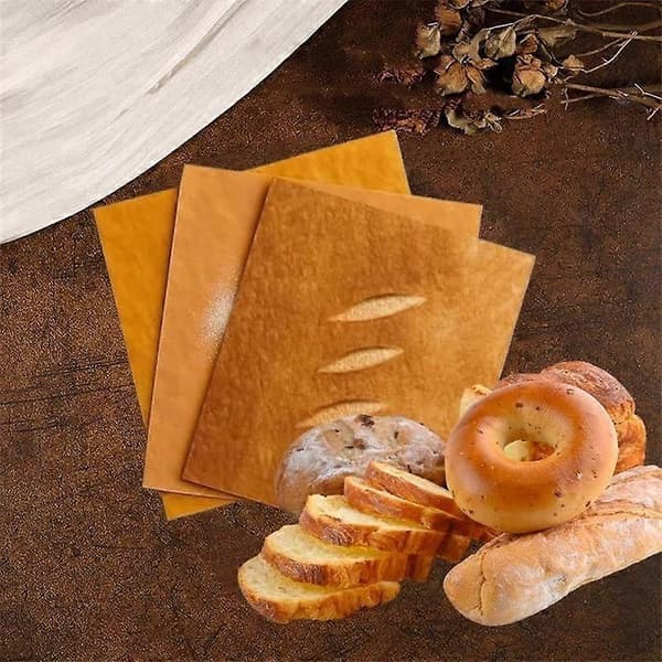 Gavepapir med brødform, Nteressant indpakningsmønster kraftpapir 6PCS