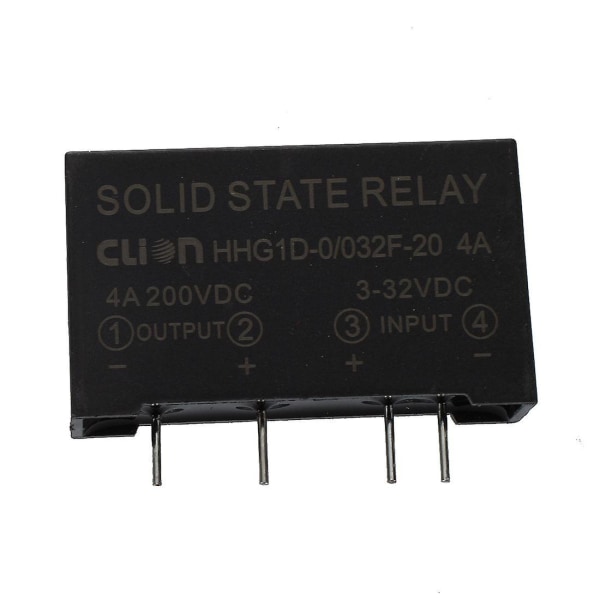 Input 3-32v DC Output 4a 200v DC 4-polet PCB Solid State Relay HHG1D-0/032F-20