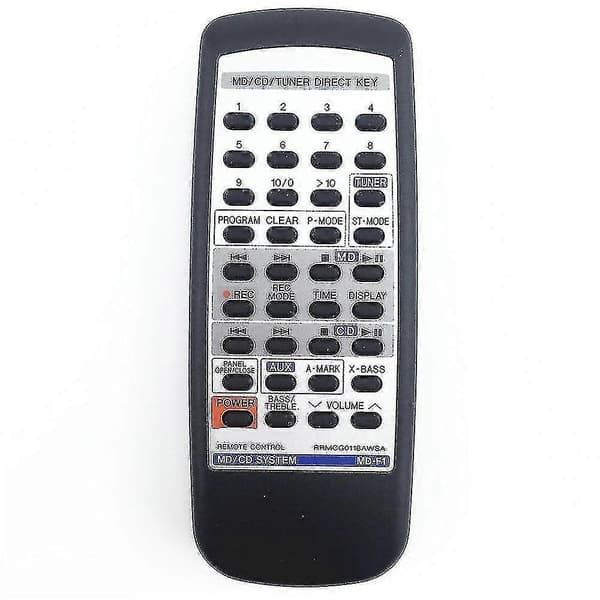 Fjernkontroll egnet for Sharp CD MD Tuner Direct Key MD-f1 Rrmcg01