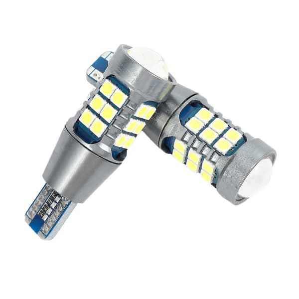 2 stk. Bil LED Blinklys 3030 27 Smd T15 Baklys Bremselys Sort