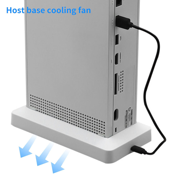 Kylfläkt Bra Hårdhet Hög Effektivitet ABS Spelkonsol Vertikal Stativhållare för Xbox Series S