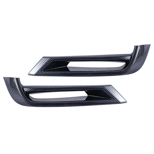 Bil Karbonfiber Frontfanger Nedre Grill List Trim Tåkelys Ramme Deksel Trim for -V XRV XR-V 2022 2023