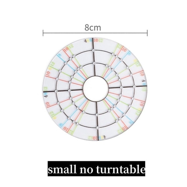 Akryl Rund Aliquot Tegnelinjal Leire Gravering Merking Linjal Beskjæring Senterpunkt Auxilia