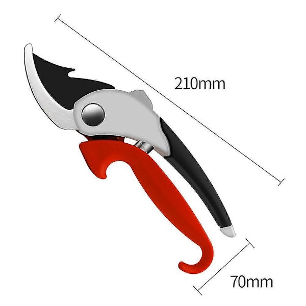 Hagebeskjæringssaks, haiformet håndtakdesign Sk5 bladtrimmer med svamp og ergonomiske håndtak