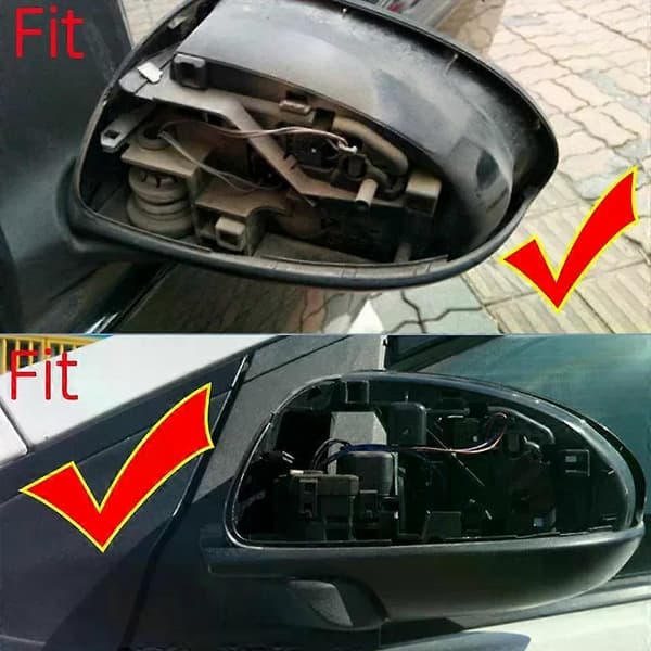 Til Mazda 2 Demio 2007 2008 2009 2010 2011 2012 2013 2014 Bakspejlsdæksel Hus Vinge Sidespejlshætte Skal Malet