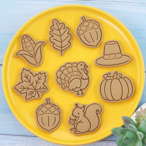 Plast Thanksgiving Tema Form Cookie Cutters Barn Gave Til Baking Lover Gave