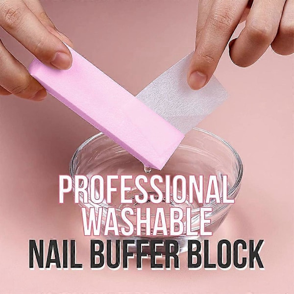 4 st Nagelbufferblock Manikyr Naturlig Poleringsblock Hållbar Nagelbuffer För Pedikyr Nagelblock-Style2
