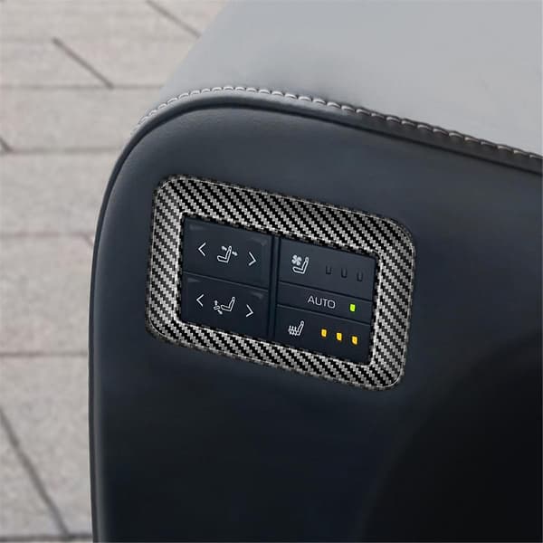 För Alphard/Vellfire 40-serien 2023+ Bil Mittensätes Kontrollpanel Trim Ram Dekal Kolfiber