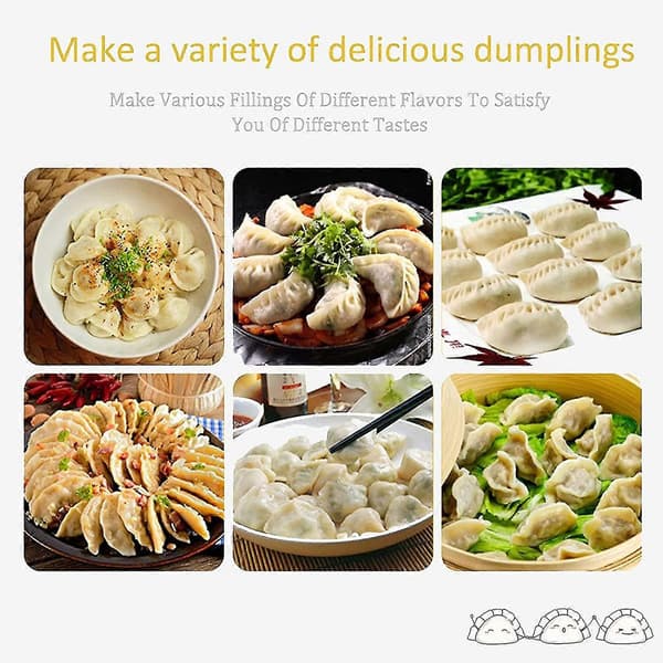 3 stk. Dumpling Maker, rustfritt stål Dumpling Mold og Dumpling Machine Press, 3.9 tommer