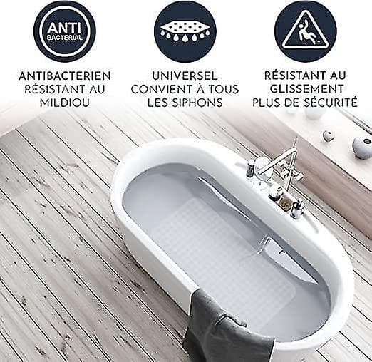 Halkfri Transparent Badrumsmatta - Mögelresistent & Maskintvättbar