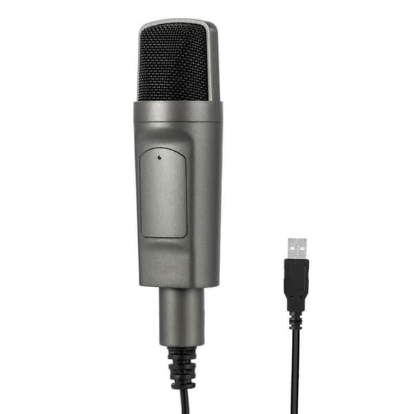 3,5 mm/USB-plugg Desk Mikrofon for Gaming/Sang/Direktesending/Opptak