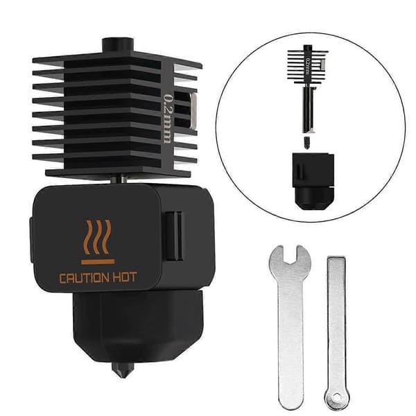 A1 Mini Hotend 0.2MM Hotend A1 Mini Suuttimien Kokoonpanoon 0.2mm