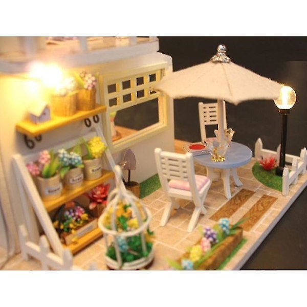 Hands Craft DIY Miniatyyri Nukkekotipaketti Soho Time 3D-malli Puukalusteet Pieni Talo Rakennus DIY Nukkekoti Miniatyyrit Paketti Puinen Nukkekodin Lisävaruste