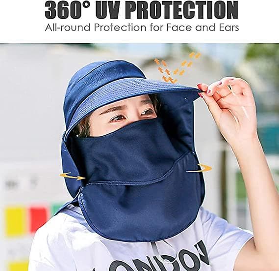Bredskygget solhat Multifunktionel Upf 50 Beskyttelse Bucket Fiskehat Cap