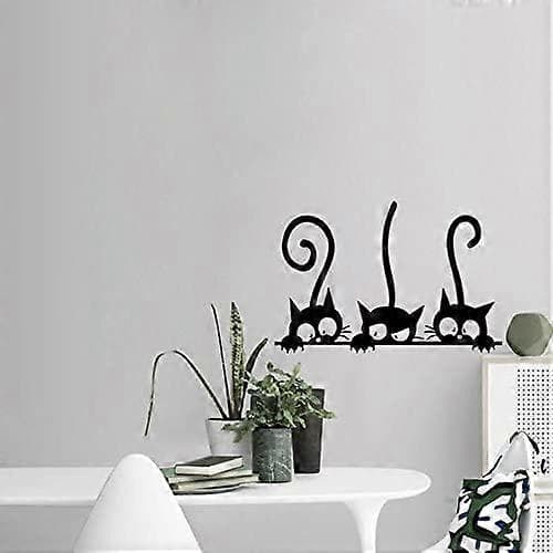 Seinätarra Tarra Lainaus Taide Vinyyli Kissa Kuvio 8''12' Musta