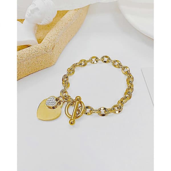 Inspirerende armbånd med citat i titaniumstål