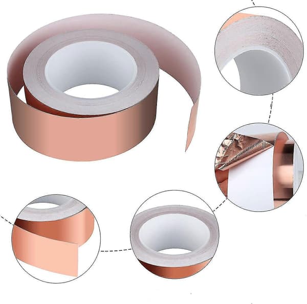 Kopparband 30m X 50mm, Vegena Kopparfolietejp Emi Kopparfolietejp