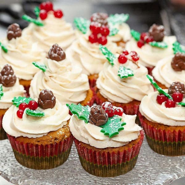 Julgransblad Form Silikon Choklad Godis Form Muffin Bakning Hållbar