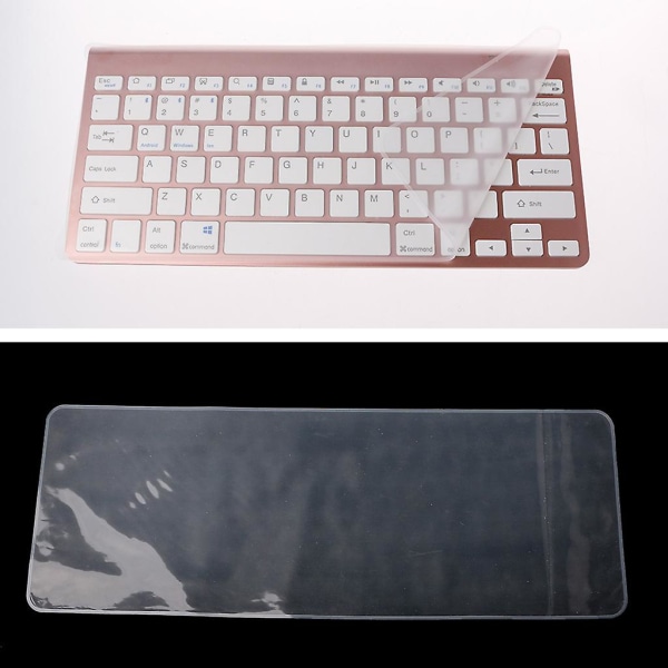 Støvtæt gennemsigtigt bærbar tastatur Hudbeskyttelsesfilm til 10-17 tommer tastatur