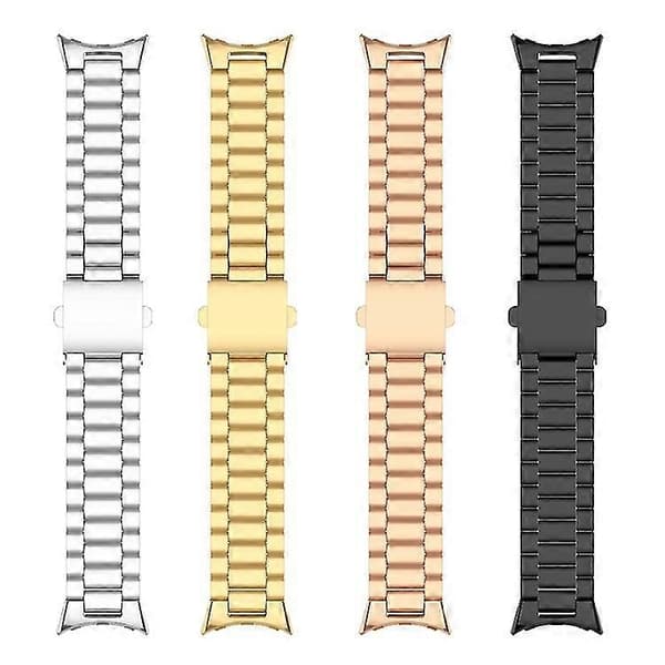 Til Google Pixel Watch Tre Strenge Rustfrit Stål Metal Urrem JQRK
