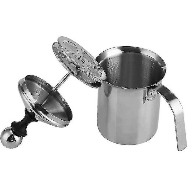 Mælkeskummer Dobbelt Mesh Kaffe Mælkeskummer Kop Rustfrit Stål Flødeskummer Skum Cappuccino
