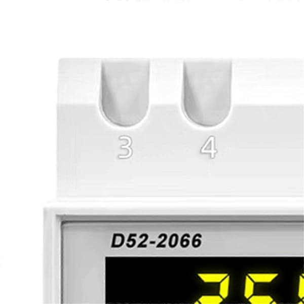 Tuya WiFi Intelligent Digital Display Elmätare DIN-skena Spänning Ström Mätare Effekt Faktor Frekvens Mätare B