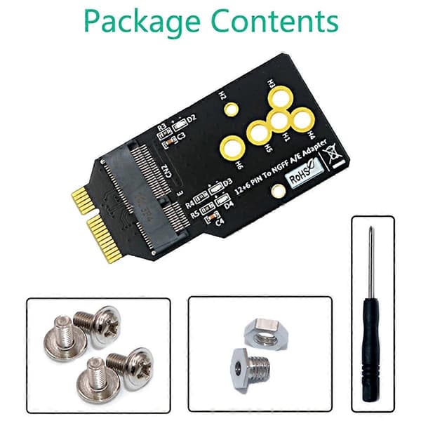 AX200/201/210 WIFI6 -moduuli 12+6-nastainen sovitinlevy, tukee 2230 M.2 Key A/E -moduulia, korvaa BCM94360CS2 -kortin