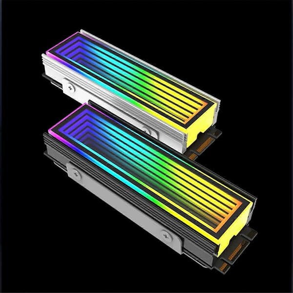 M.2 ARGB Computer Radiator 2280 SSD M2 Radiator PC RGB M.2 Nvme Køler Køleplade Uendelig Afgrund Effekt
